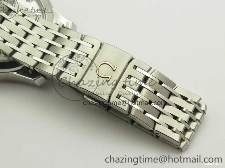0512 De Ville Hour Vision 41mm SS VSF 1:1 Best Edition White Dial on SS Bracelet A8500 Super Clone Casual 7946
